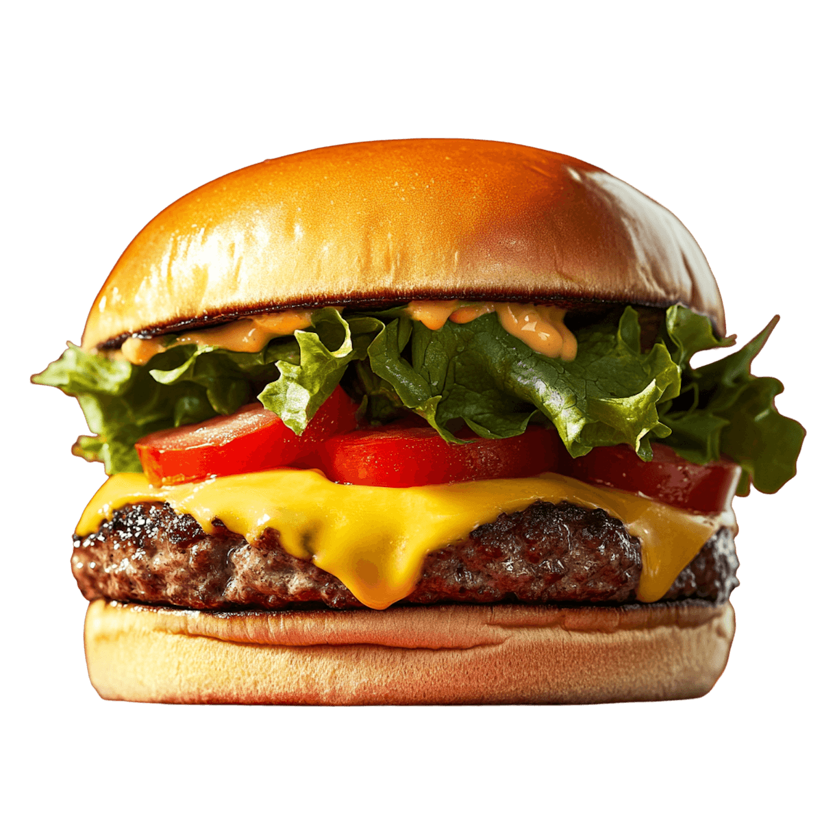 Featured grilled burger